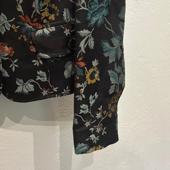 Floral Multi Color Blazer Women’s Size 42 Small XS - Picture 7 of 17